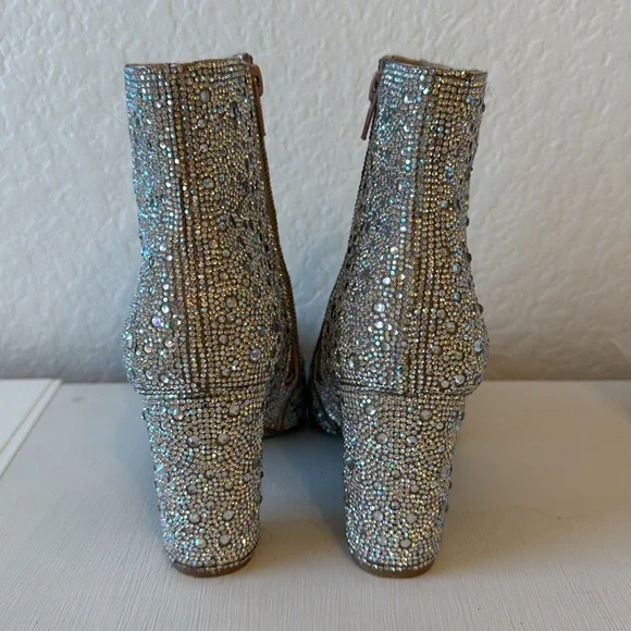 Rhinestone Betsey Johnson ankle boots - Picture 3 of 5